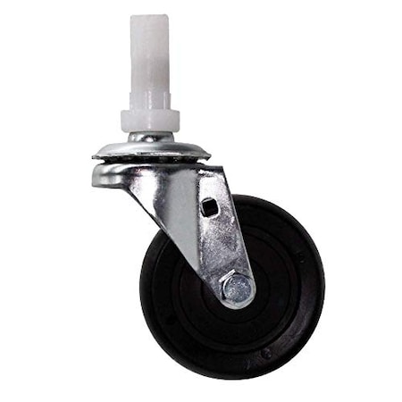 Casterhq 3" Replacement Rubbermaid Cart Caster for Rubbermaid Utility Cart Seri Z10F131ABCD